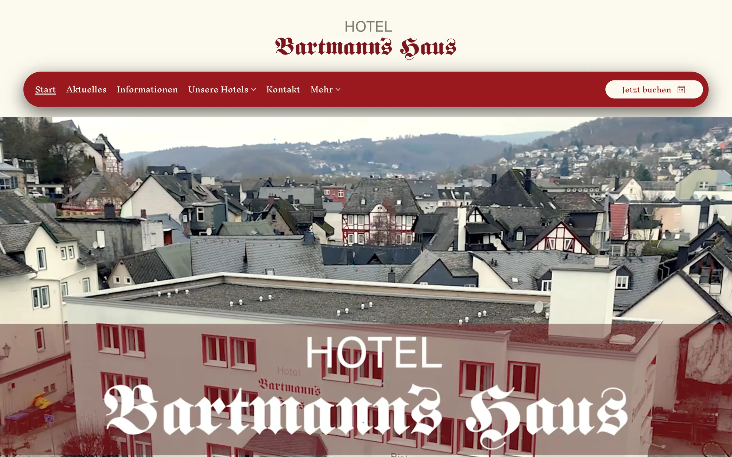Website Hotel Bartmannshaus