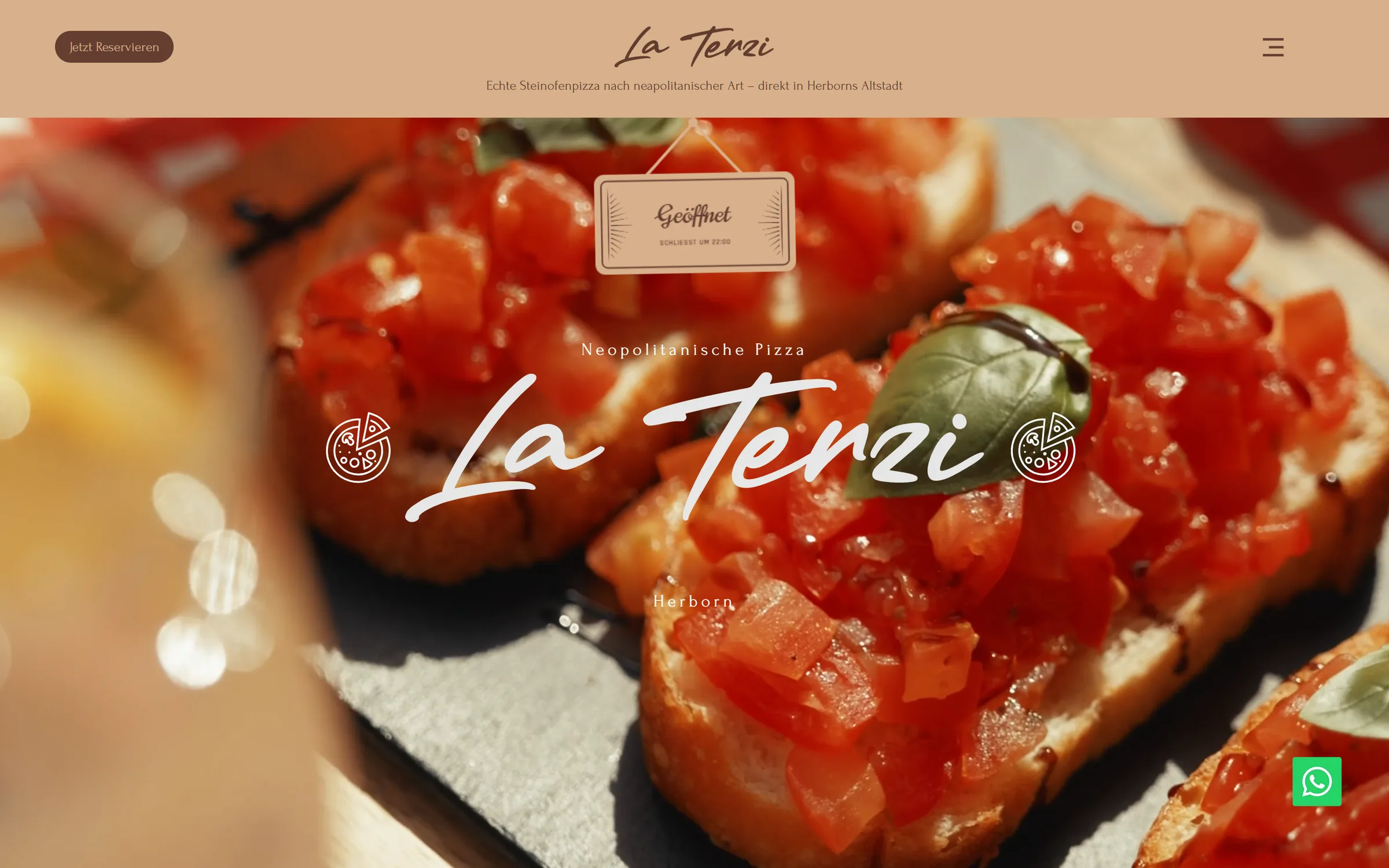 Website La Terzi, Desktop