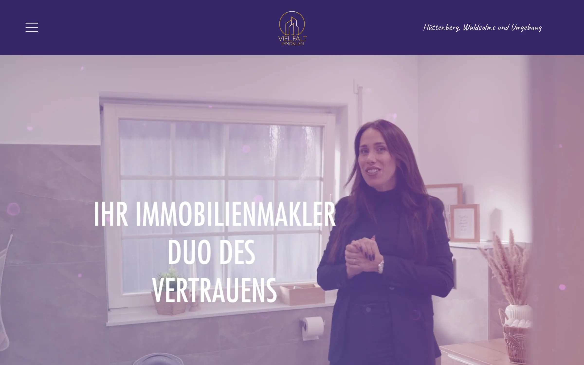 Website Viel.Falt Immobilien & mrs.vielfalt, Desktop