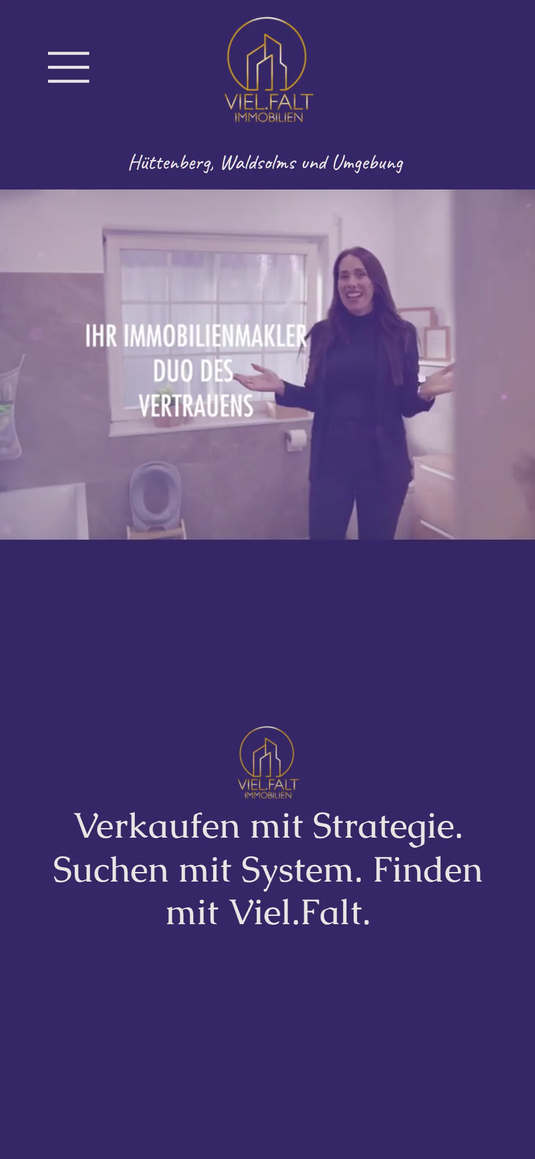 Website Viel.Falt Immobilien & mrs.vielfalt, Handy